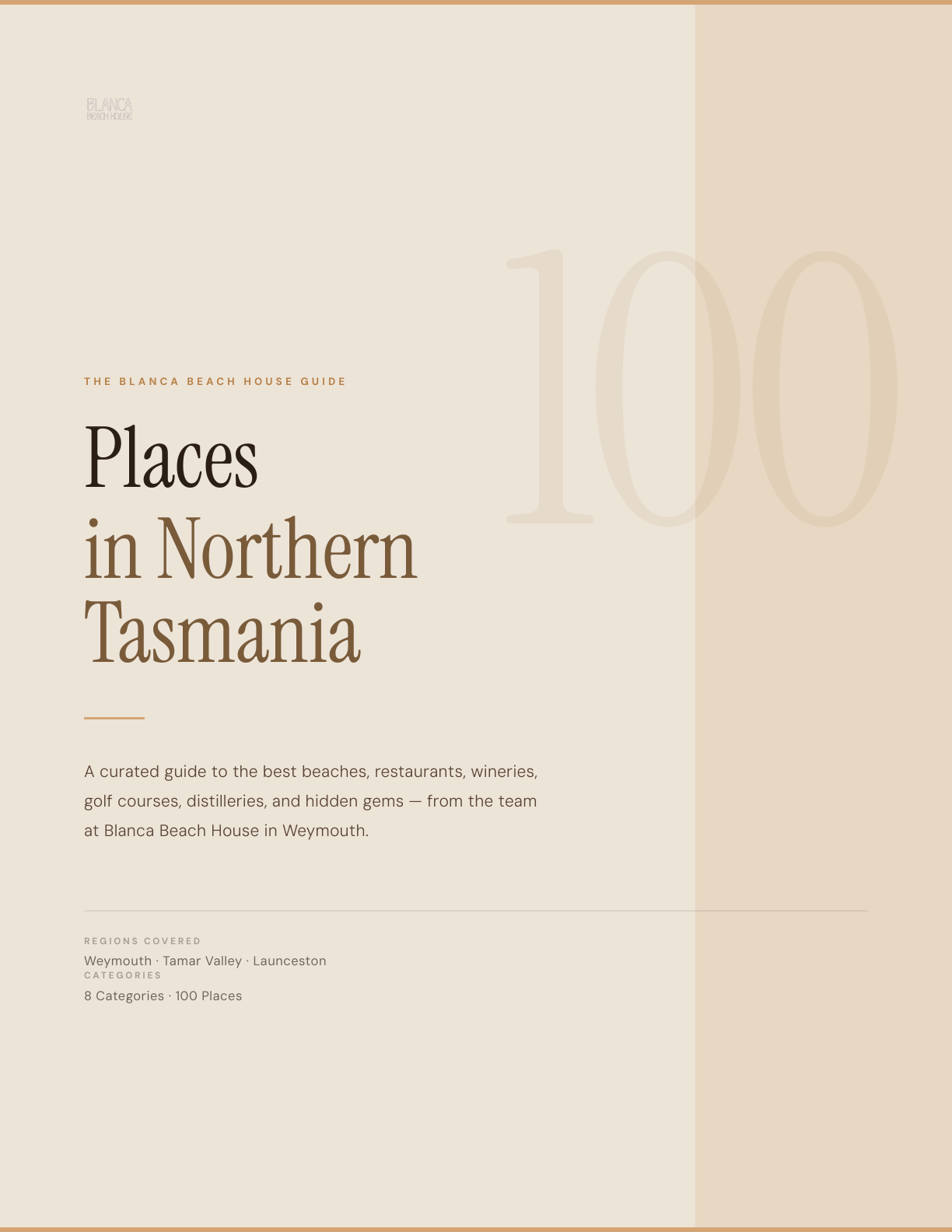 100 Places in Northern Tasmania — Free Guide